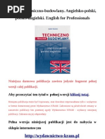 Słownik Techniczno-Budowlany. Angielsko-Polski, Polsko-Angielski. English For Professionals