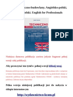 Słownik Techniczno-Budowlany. Angielsko-Polski, Polsko-Angielski. English For Professionals