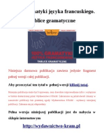 100% Gramatyki Języka Francuskiego. Tablice Gramatyczne