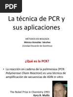 La Técnica de PCR y Sus Aplicaciones: Métodos en Biología (Unidad Docente de Genética)