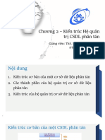 2. Kiến trúc Hệ quản trị CSDL phân tán