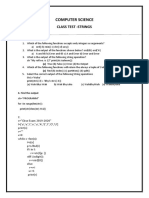 Class Test-Strings