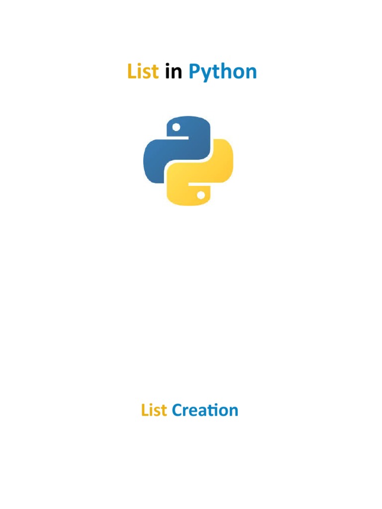 List Sequence in Python | PDF | Parameter (Computer Programming ...