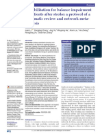 Rehabilitation For Balance Impairment in Patients After Stroke: A Protocol of A Systematic Review and Network Meta-Analysis