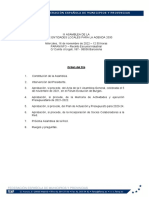 Federación Española de Municipios Y Provincias: Orden Del Día