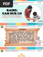 Raise: Cam Sur LN: Catch Them Early Program