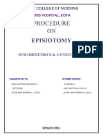 Procedure ON: Episiotomy