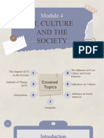 It, Culture and The Society