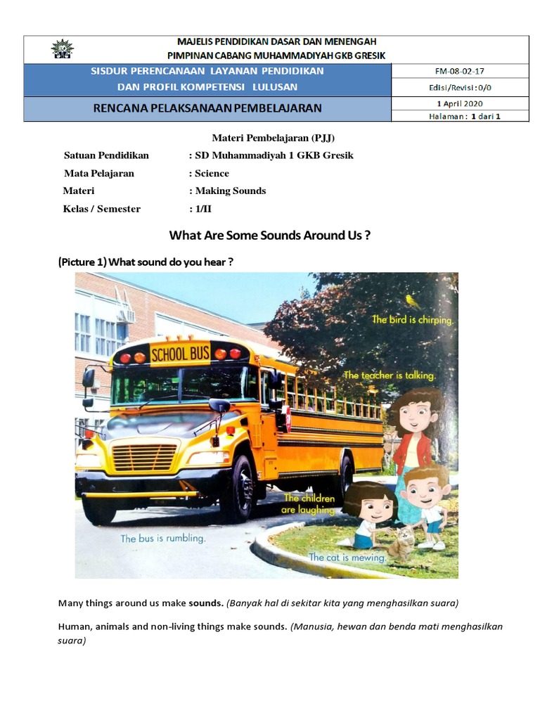 Science kelas 1 sounds pdf language arts discipline