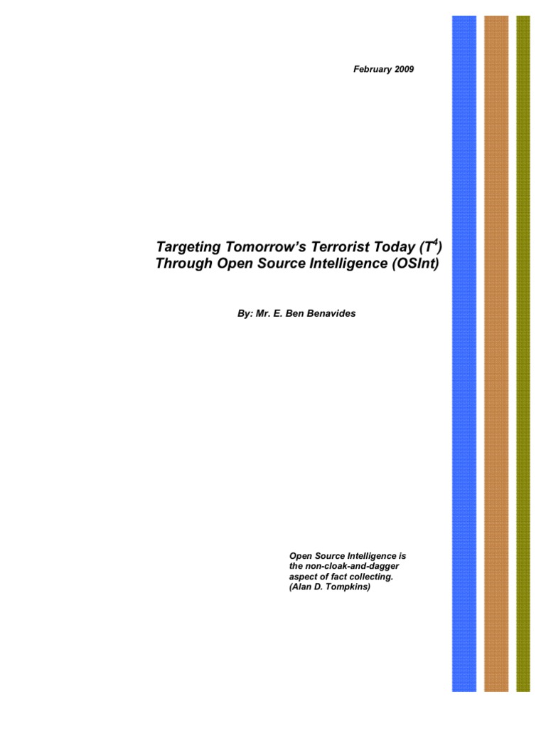 02-2009 Open-Source Investigations Handbook | PDF | Data Rate Units |  National Security