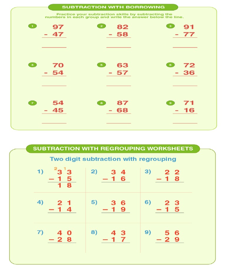 SUBTRACTION | PDF