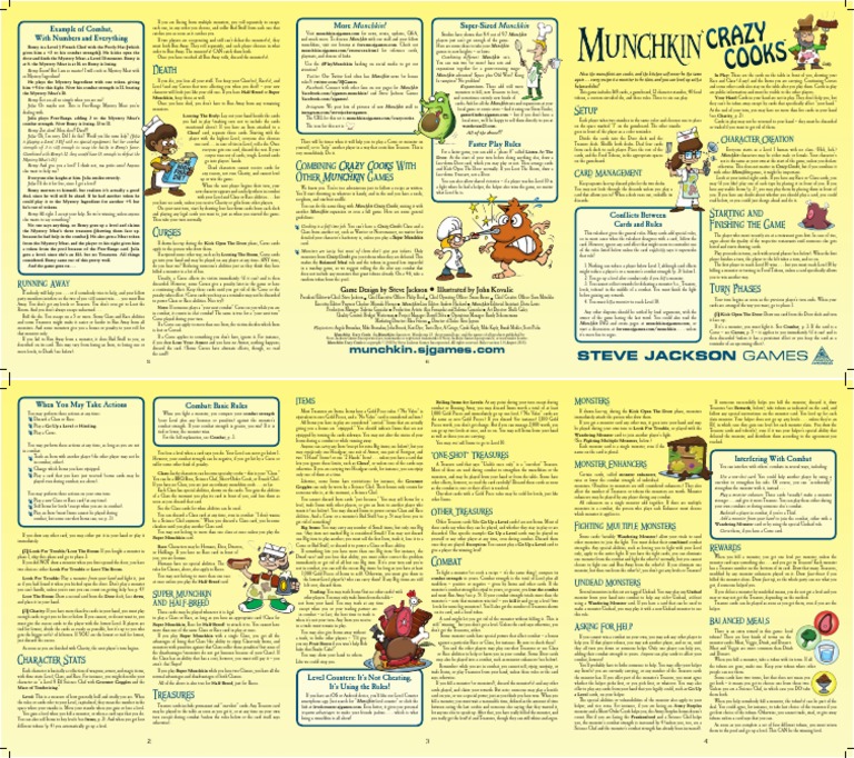 Munchkin Crazy Cooks Rules | PDF