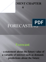 Supplement Chapter 6: Forecasting