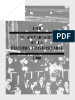 70 Aniversario de La Reforma Universitaria