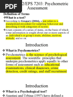 Definition of Terms: What Is A Test?