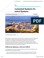 Safety Instrumented Systems Vs Process Control Systems: Differences Between A SIS and A BPCS