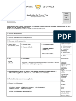 CY Visa Application Form