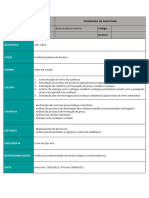 Programa de auditoria interna de sucata na unidade de Santana do Paraíso