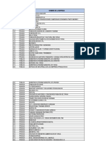 Lista de Convenios para Feria Informativa