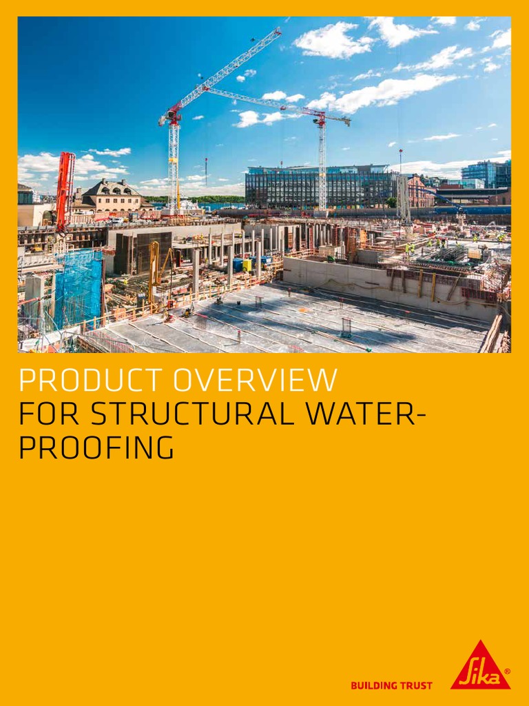 Sika & Tricosal Waterstops PDF Pipe (Fluid Conveyance) Concrete