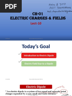 Ch-01 Electric Charges & Fields: Lect-10