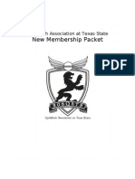 New Membership Packet: Quidditch Association at Texas State