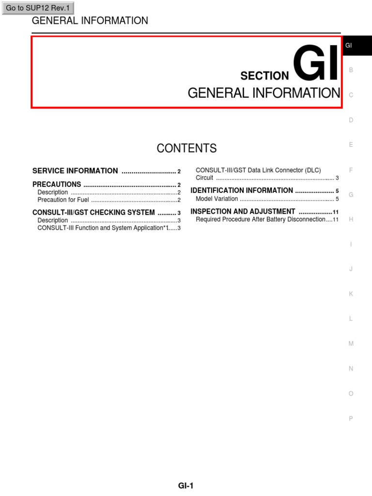 2007 NISSAN FRONTIER SERVICE MANUAL PDF visual data 7