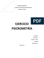 Ejercicio Psicrometría