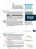 Variables and Relationships Reading