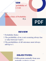 Formula of The Probability of Certain Event.: Review