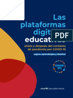 Las Plataformas Digitales Educativas Antes y Después Del Contexto de Pandemia Por COVID-19.