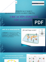 Matemáticas 4° básico localización espacial