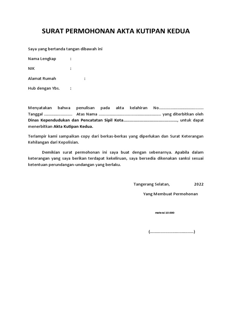 Form Kutipan Ii | PDF