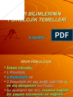 Spor Bilimlerinin Psikolojik Temelleri