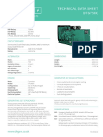 750kVA Generator Technical Specs