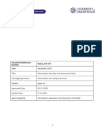 Information Security and Assurance Policy UoG Issue 1.4