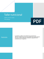 Taller Nutricional: Neithan Salazar Castaño Ficha:2687351