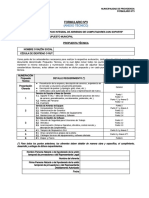 Formulario N°3 - Presentación Propuesta Técnica