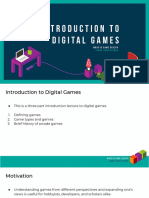 M0001D 2019 - Introduction To Digital Games