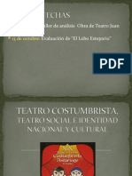 Teatro Costumbrista e Identidad Nacional y Cultural