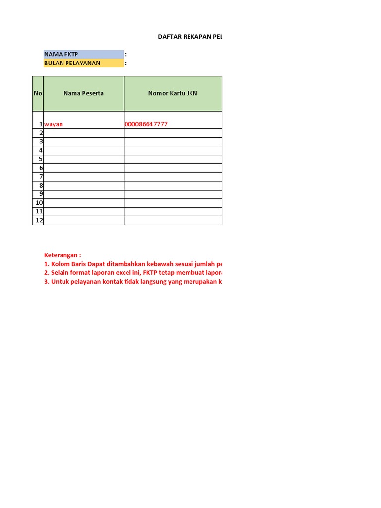 Format Laporan Kontak Tidak Langsung | PDF | Pengelolaan Keuangan & Uang