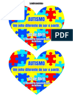 Dia Mundial do Autismo - Lembrancinha