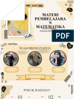 Materi Pembelajara N Matematika: Dosen Pengampu: Christina Khaidir, M.PD