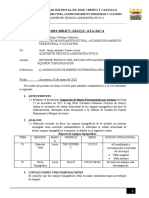 Reporte de Equipo Topografico