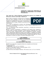 Consolidação da legislação tributária de Maracanaú