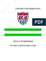 USSF Advise To Referees On LOTG