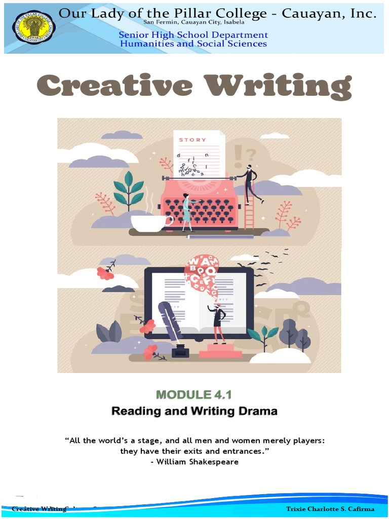 CW MODULE 4 Reading and Writing Drama Part 1 PDF Play (Theatre