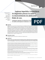 Amelogênese Imperfeita: A Importância Do Diagnóstico Precoce Na Saúde e No Desenvolvimento Do Adolescente. Relato de Caso