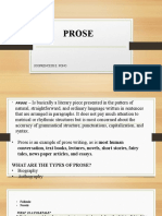 Understanding Prose