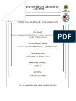 Informe Final Del Servicio Social Cazarin